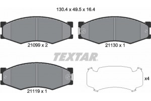 Textar Σετ τακάκια, Δισκόφρενα - 2109902