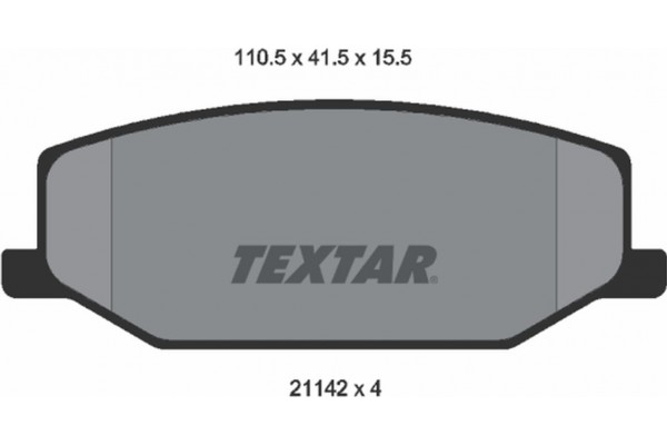 Textar Σετ τακάκια, Δισκόφρενα - 2114202