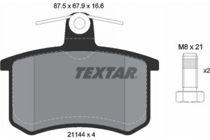 Textar Σετ τακάκια, Δισκόφρενα - 2114401
