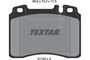 Textar Σετ τακάκια, Δισκόφρενα - 2115307