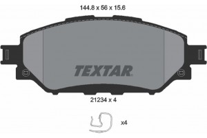 Textar Σετ τακάκια, Δισκόφρενα - 2123401