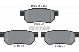 Textar Σετ τακάκια, Δισκόφρενα - 2131201