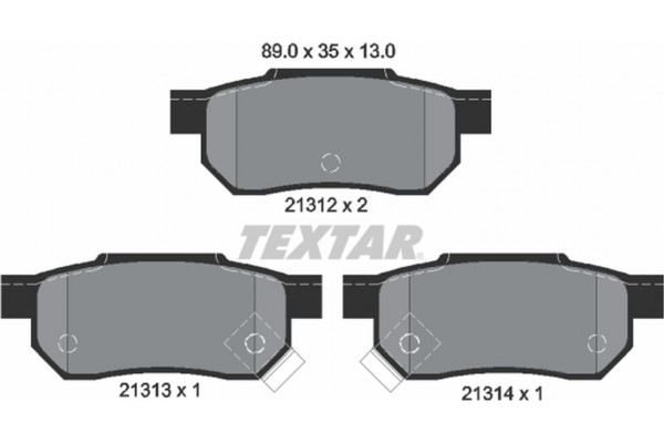 Textar Σετ τακάκια, Δισκόφρενα - 2131201 Textar Σετ τακάκια, Δισκόφρενα - 2131201