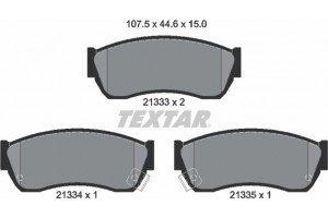 Textar Σετ τακάκια, Δισκόφρενα - 2133301