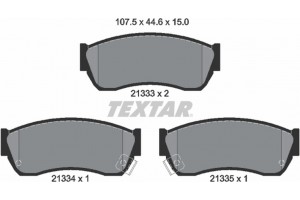 Textar Σετ τακάκια, Δισκόφρενα - 2133301