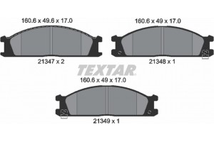 Textar Σετ τακάκια, Δισκόφρενα - 2134702