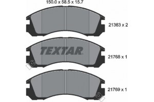 Textar Σετ τακάκια, Δισκόφρενα - 2136301