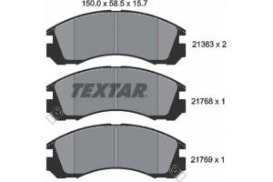 Textar Σετ τακάκια, Δισκόφρενα - 2136301