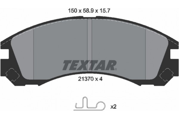 Textar Σετ τακάκια, Δισκόφρενα - 2137001
