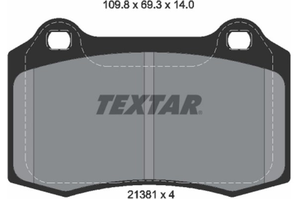 Textar Σετ τακάκια, Δισκόφρενα - 2138104 Textar Σετ τακάκια, Δισκόφρενα - 2138104