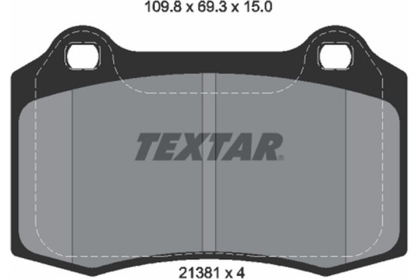 Textar Σετ τακάκια, Δισκόφρενα - 2138102 Textar Σετ τακάκια, Δισκόφρενα - 2138102