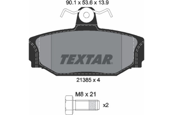 Textar Σετ τακάκια, Δισκόφρενα - 2138501 Textar Σετ τακάκια, Δισκόφρενα - 2138501