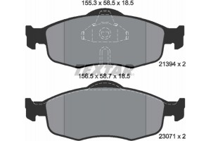Textar Σετ τακάκια, Δισκόφρενα - 2139408