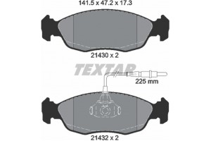 Textar Σετ τακάκια, Δισκόφρενα - 2143001