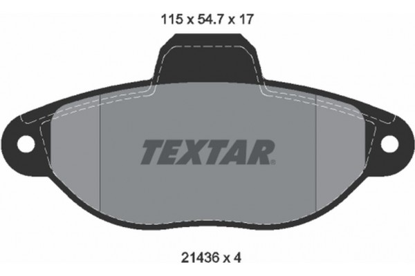 Textar Σετ τακάκια, Δισκόφρενα - 2143602 Textar Σετ τακάκια, Δισκόφρενα - 2143602
