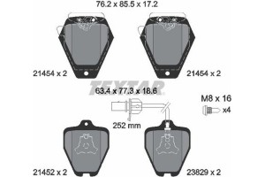 Textar Σετ τακάκια, Δισκόφρενα - 2145401