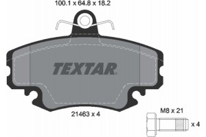 Textar Σετ τακάκια, Δισκόφρενα - 2146306
