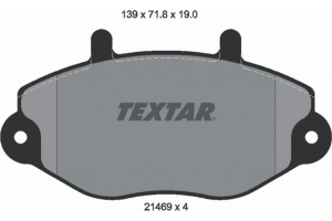 Textar Σετ τακάκια, Δισκόφρενα - 2146901