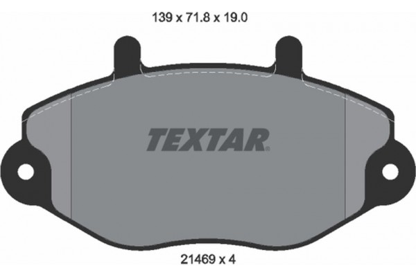 Textar Σετ τακάκια, Δισκόφρενα - 2146901 Textar Σετ τακάκια, Δισκόφρενα - 2146901