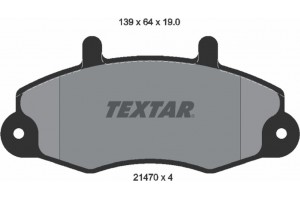 Textar Σετ τακάκια, Δισκόφρενα - 2147001