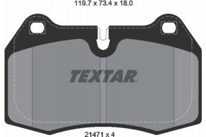 Textar Σετ τακάκια, Δισκόφρενα - 2147102