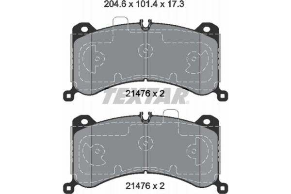 Textar Σετ τακάκια, Δισκόφρενα - 2147601 Textar Σετ τακάκια, Δισκόφρενα - 2147601