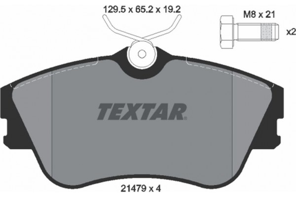 Textar Σετ τακάκια, Δισκόφρενα - 2147902 Textar Σετ τακάκια, Δισκόφρενα - 2147902