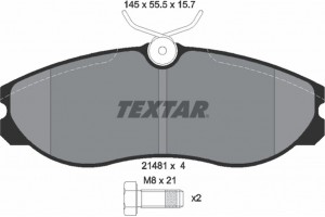 Textar Σετ τακάκια, Δισκόφρενα - 2148101