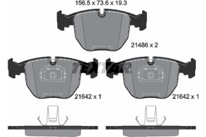 Textar Σετ τακάκια, Δισκόφρενα - 2148602