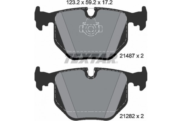 Textar Σετ τακάκια, Δισκόφρενα - 2148701 Textar Σετ τακάκια, Δισκόφρενα - 2148701