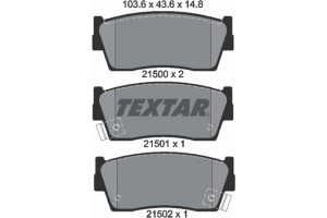 Textar Σετ τακάκια, Δισκόφρενα - 2150001