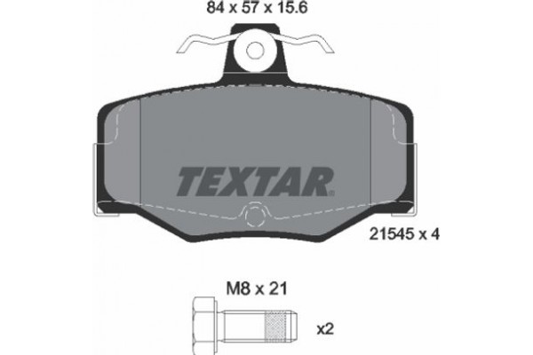 Textar Σετ τακάκια, Δισκόφρενα - 2154501