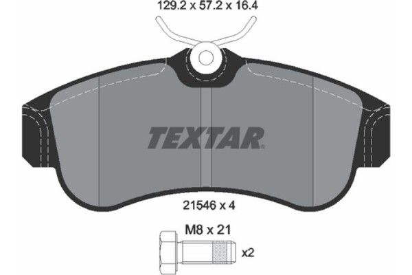 Textar Σετ τακάκια, Δισκόφρενα - 2154601 Textar Σετ τακάκια, Δισκόφρενα - 2154601