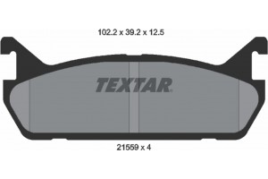 Textar Σετ τακάκια, Δισκόφρενα - 2155901