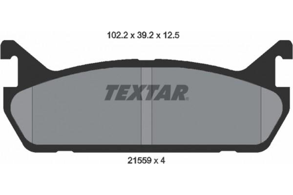 Textar Σετ τακάκια, Δισκόφρενα - 2155901 Textar Σετ τακάκια, Δισκόφρενα - 2155901