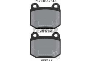 Textar Σετ τακάκια, Δισκόφρενα - 2158001