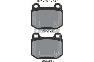 Textar Σετ τακάκια, Δισκόφρενα - 2158001
