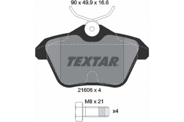 Textar Σετ τακάκια, Δισκόφρενα - 2160601 Textar Σετ τακάκια, Δισκόφρενα - 2160601