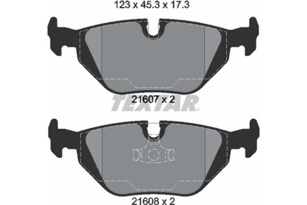 Textar Σετ τακάκια, Δισκόφρενα - 2160702 Textar Σετ τακάκια, Δισκόφρενα - 2160702