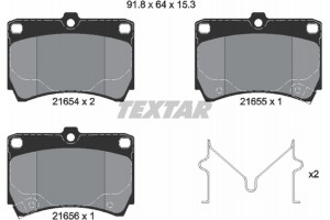 Textar Σετ τακάκια, Δισκόφρενα - 2165404
