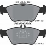 Textar Σετ τακάκια, Δισκόφρενα - 2166404