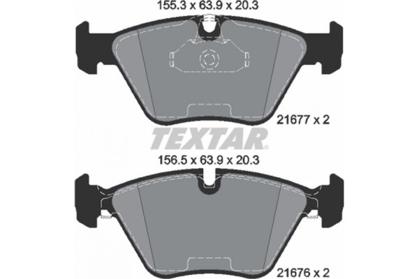 Textar Σετ τακάκια, Δισκόφρενα - 2167703 Textar Σετ τακάκια, Δισκόφρενα - 2167703