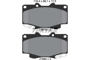 Textar Σετ τακάκια, Δισκόφρενα - 2168003