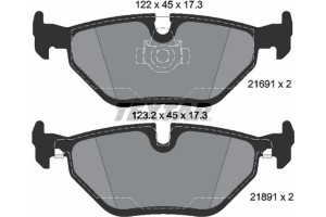 Textar Σετ τακάκια, Δισκόφρενα - 2169103