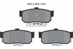 Textar Σετ τακάκια, Δισκόφρενα - 2171301