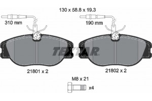 Textar Σετ τακάκια, Δισκόφρενα - 2180101