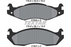 Textar Σετ τακάκια, Δισκόφρενα - 2182001