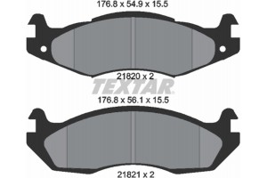 Textar Σετ τακάκια, Δισκόφρενα - 2182001