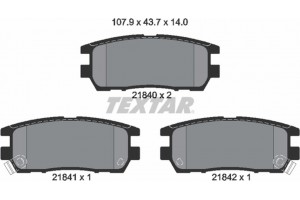 Textar Σετ τακάκια, Δισκόφρενα - 2184002