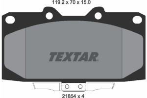 Textar Σετ τακάκια, Δισκόφρενα - 2185401